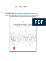 Test Bank For Global Business Today 11th Edition Charles W L Hill G Tomas M Hult