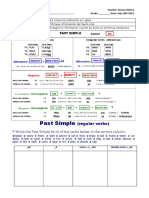 Activity V Simple Past Tense