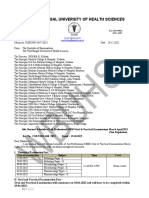 Revised Schedule of 2nd Professional MBBS Oral Practical Examinations March April2023New Regulation 1