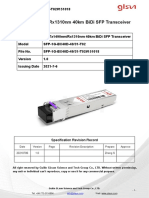 1G Tx1490nm/Rx1310nm 40km BiDi SFP Transceiver