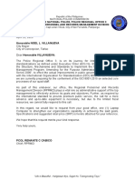 Letter To Mayor Noel L. Villanueva