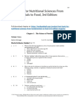 Test Bank For Nutritional Sciences From Fundamentals To Food 3rd Edition Mcguire