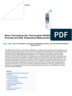 Thermoscan Ear Thermometer Irt6030ca Manual