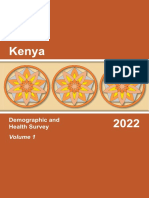 Kenya DHS 2022 Main Report - Volume 1