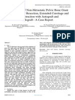 Management of Non-Metastatic Pelvic Bone Giant Cell Tumour by Resection, Extended Curettage and Reconstruction With Autograft and Allograft - A Case Report