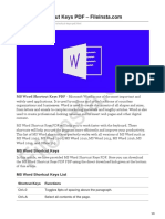 MS Word Shortcut Keys - Fileinsta