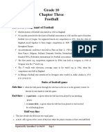 Football Chapter Three Grade 10