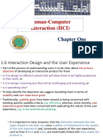 Human-Computer Interaction (HCI) : Chapter One