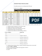 MS Excel Exam