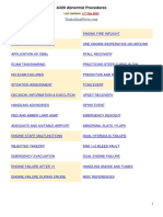 A320 Abnormal Procedures