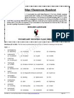 LSAT Vocabulary Booster Sheet 025292857