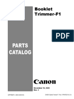 Booklet Trimmer F1 Parts List