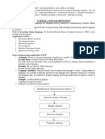 Unit V Intelligence and Applications: Morphological Analysis/Lexical Analysis