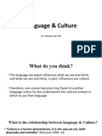 Language & Culture