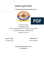 UTI Asset Management Company LTD Summer Internship Report On Mutual Fund Is The Better Investment Plan