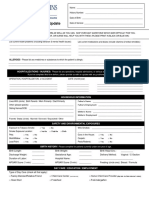 Pediatric Initial Patient History