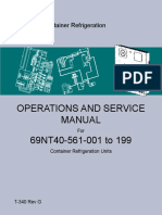 Operations and Service Manual 69NT40-561-001 To 199: Container Refrigeration