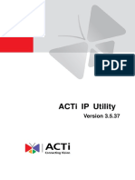 ACTi IP Utility 3.5.37 User Manual