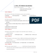 Geography - (Class - 10th) (Objective Type Questions) - 085956