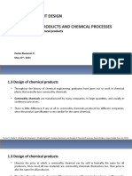 Plant Design - 1.3 Design of Chemical Products