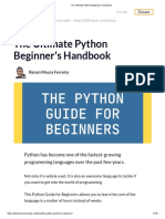 The Ultimate Python Beginner's Handbook