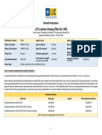 LIC's Jeeven Umang (Plan No. 945) : Benefit Illustration