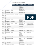 Texas UIL Prescribed Music List 2019-20