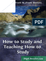 How To Study and Teaching How To Study