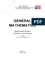 Week 1 General Mathematics