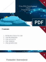 Core Web Development: CW412 Programming in CSS