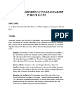 EFFECTS OF ADDITION OF POLES AND ZEROS IN ROOT LOCUS SP