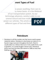 Different Types of Fuel