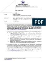 Memo of NLC Field Monitoring To Regions JULY 28 2023