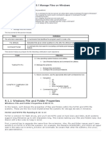 9.1 Manage Files On Windows: 9.1.1 Windows File and Folder Properties