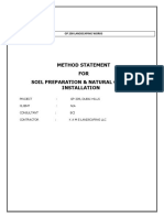 GP209 - Method Statement For Soil Preparation and Natural Grass Installation