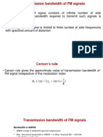 13 Transmission Bandwidth of FM Signals