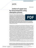 Separation of Copper Ions by Nanocomposites Using