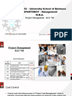 Lecture 13 Project Schedule and Cost Control