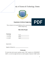 USTB SE FYP Thesis Format 2023