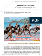 300-Hour Yoga Teacher Training Course in Varkala, Kerala in India - Himalayan Yoga Association