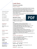 Financial Controller CV Template