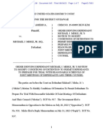 Order Denying Motion To Permit Joint Meetings of Defendants and Their Counsel