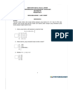 Peperiksaan Pertengahan Tahun Matematik Tingkatan 1 Worksheet - Live Worksheets