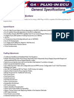 G4X PlugIn ECU Specifications