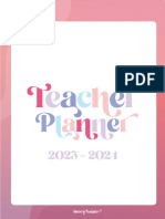 Teacher Planner 2023 - World of Printables