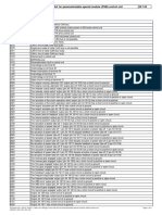 Fault Code (PSM) Control Unit