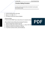 4.2 Service Mode Function Setting Procedure