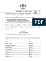 Financial Accounting I Nov-Dec 2016 Exam Set 1