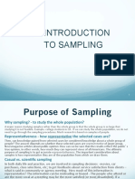 Introduction To Sampling