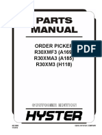 Order Picker R30XMF3 (A169) R30XMA3 (A185) R30XM3 (H118) : 4031888 ©2012 Hyster Company 11/2012